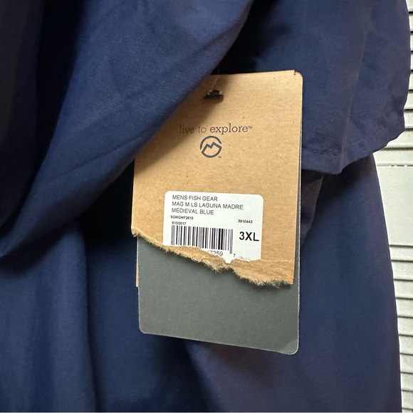 NWTs Magellan Size 3XL Relaxed Fit Fish Gear Long Sleeve - Picture 5 of 9